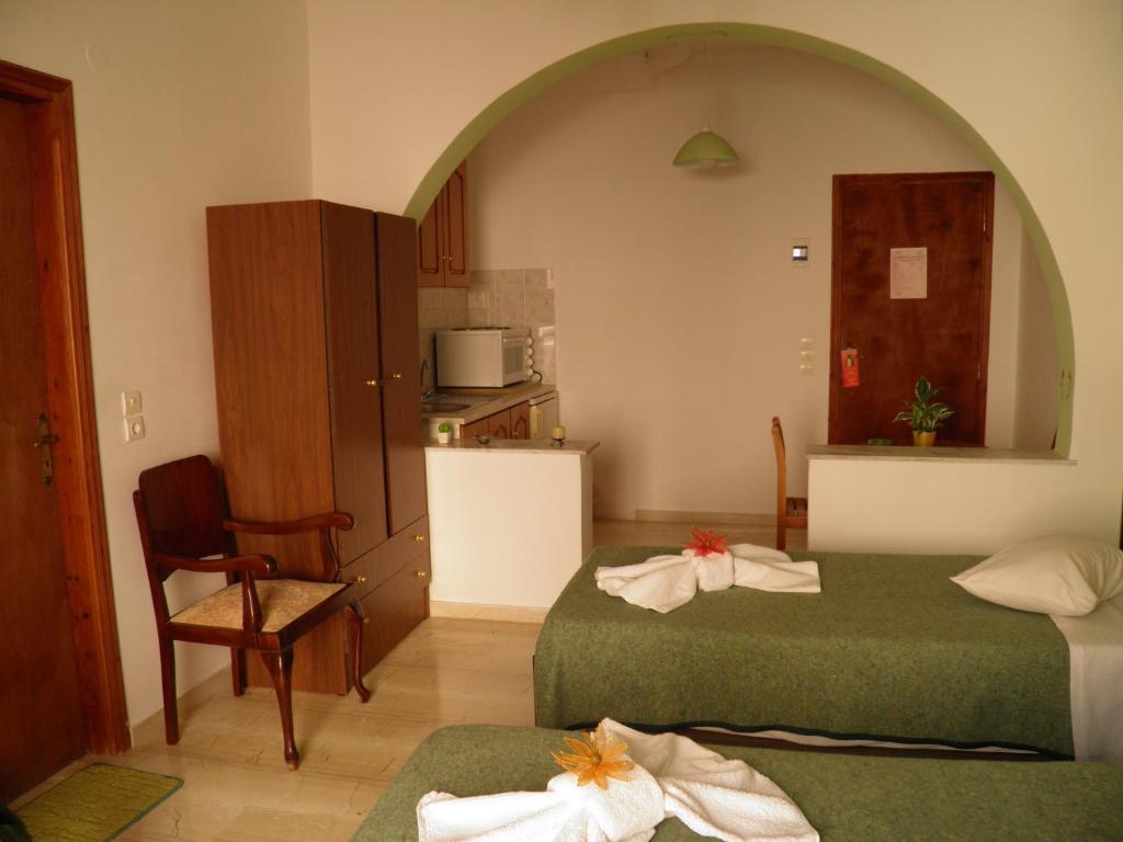 Mirsini Pansion Otel Karterados  Oda fotoğraf